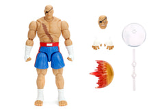 Jada Sagat Deluxe 1:12 figure front view for dynamic display