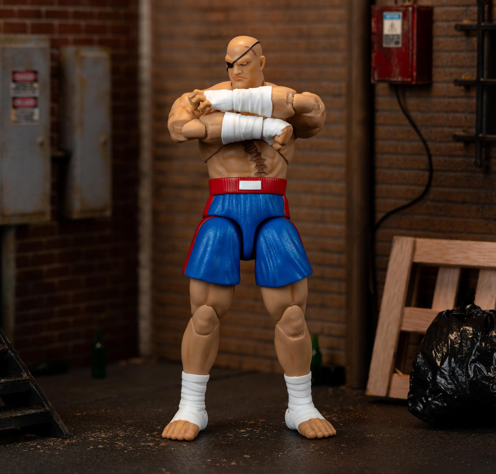 Jada Sagat Deluxe detailed sculpt highlighting muscular silhouette