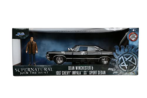 Jada Supernatural Impala opening hood detail with Dean figure