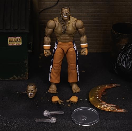 Dee Jay figure features interchangeable heads and hands for recreating signature moves.