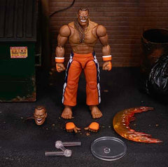 Dee Jay figure features interchangeable heads and hands for recreating signature moves.