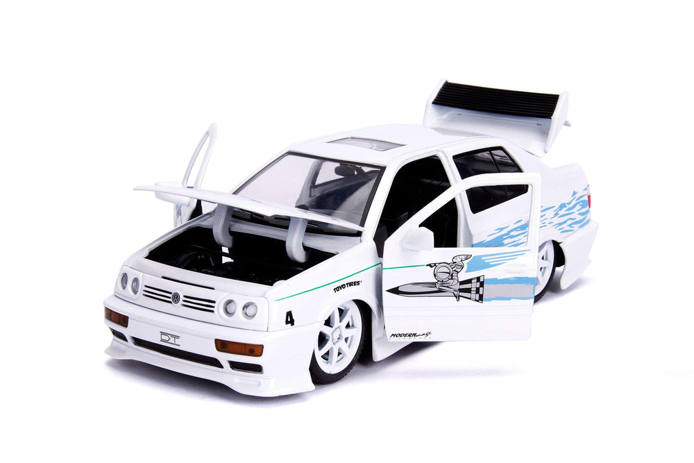 Jada Toys Jesse's Jetta side view highlights refined contours.