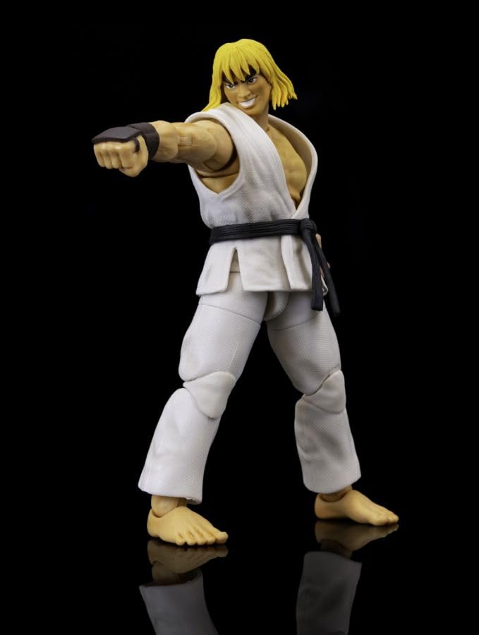 Jada Toys Ken Masters Player 2 interchangeable hands and effects for dynamic stances.