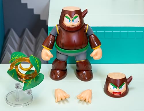 Jada Wood Man Leaf Shield effect piece ready for action poses.