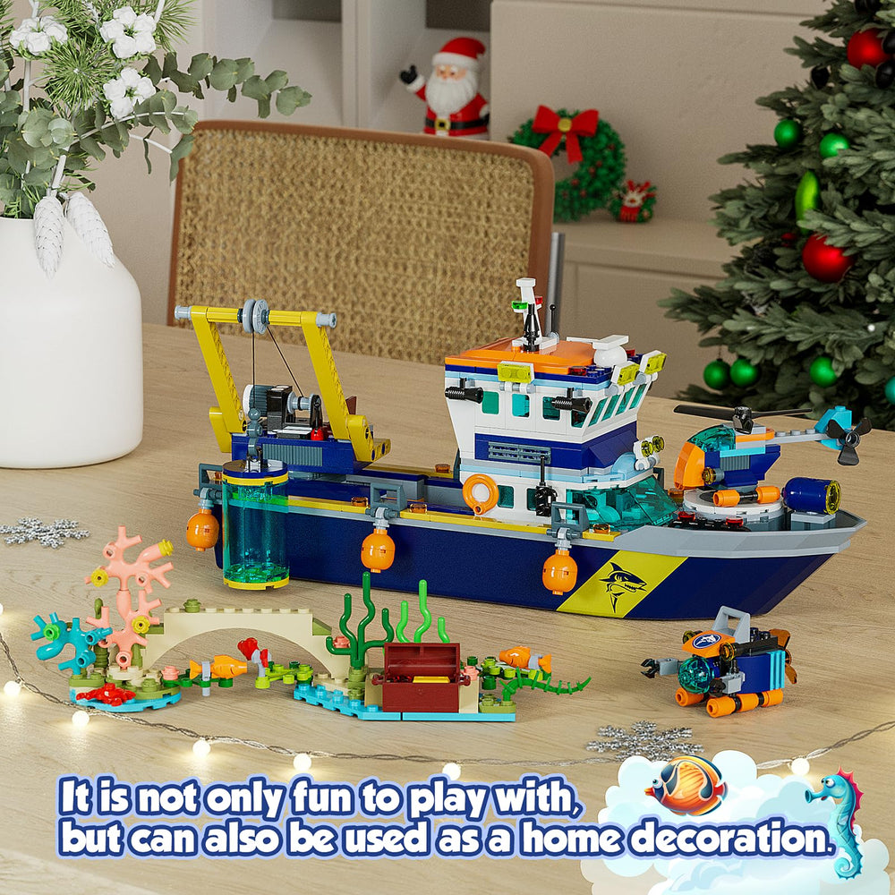 JAEUZKJYDA City Floatable Boat water play scene with the model