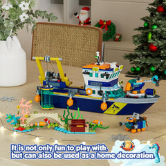 JAEUZKJYDA City Floatable Boat water play scene with the model