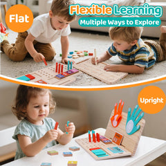 JAiiMen Montessori counting sticks demonstrate addition concepts through tactile grooves.