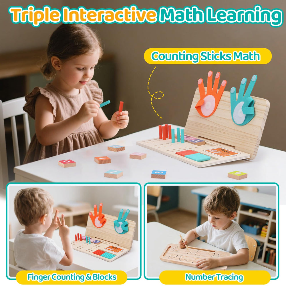 JAiiMen finger counting hands support hands-on counting practice.