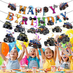 Jajajuegos Monster Truck hanging swirl style D adds color to the party.