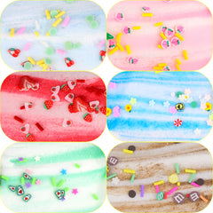 Jajskuwa slime variety with rose, unicorn, and ice cream designs.