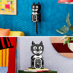 JAKI wall-mount cat clock display for versatile placement