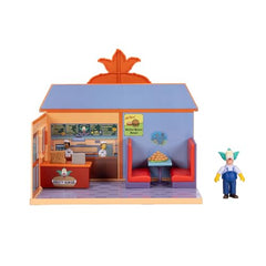 JAKKS Pacific Simpsons Krusty Burger Diorama includes 2.5-inch Krusty figure for authentic posing.