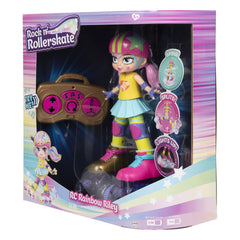 JAKKS Pacific Rainbow Riley stands about 10 inches tall for portable play.