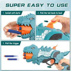 JakMean Dinosquad ABS material provides smooth, burr-free safety.