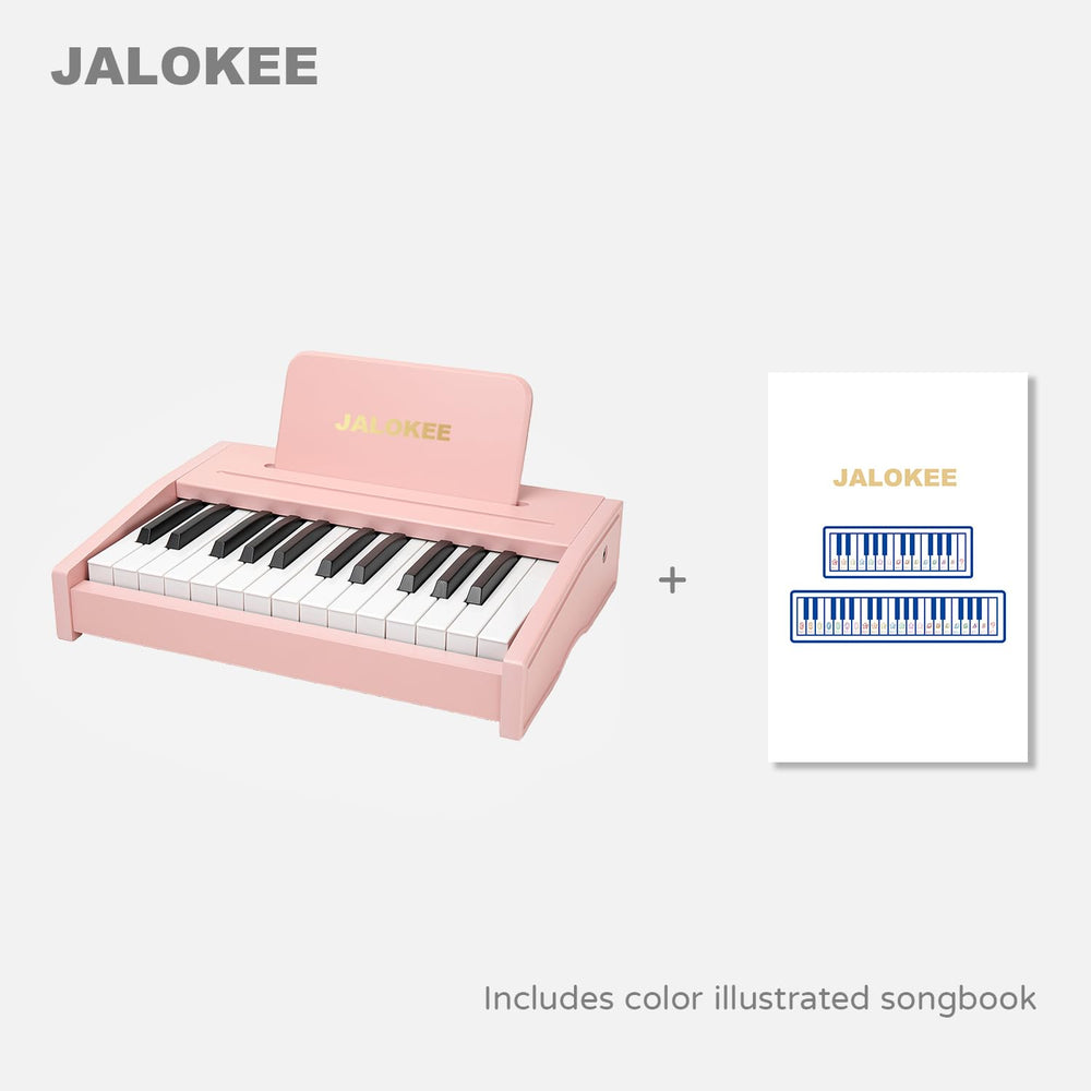 JALOKEE Kids Piano Keyboard includes a songbook for guided learning.