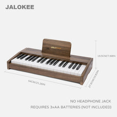 JALOKEE wooden mini upright piano with English songbook supporting early music study.