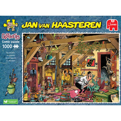 Jan van Haasteren poster-like finish can be hung as decor.