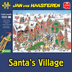 Jan van Haasteren Santa's Village sleigh scene inspires cozy, focused puzzle sessions
