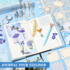 Janjlaugh flower stickers and card cutouts for personalized pages.