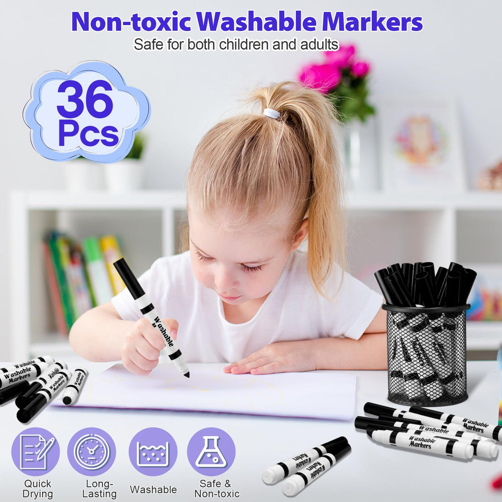 Janlaugh odorless ink offers a safer drawing experience for young learners.