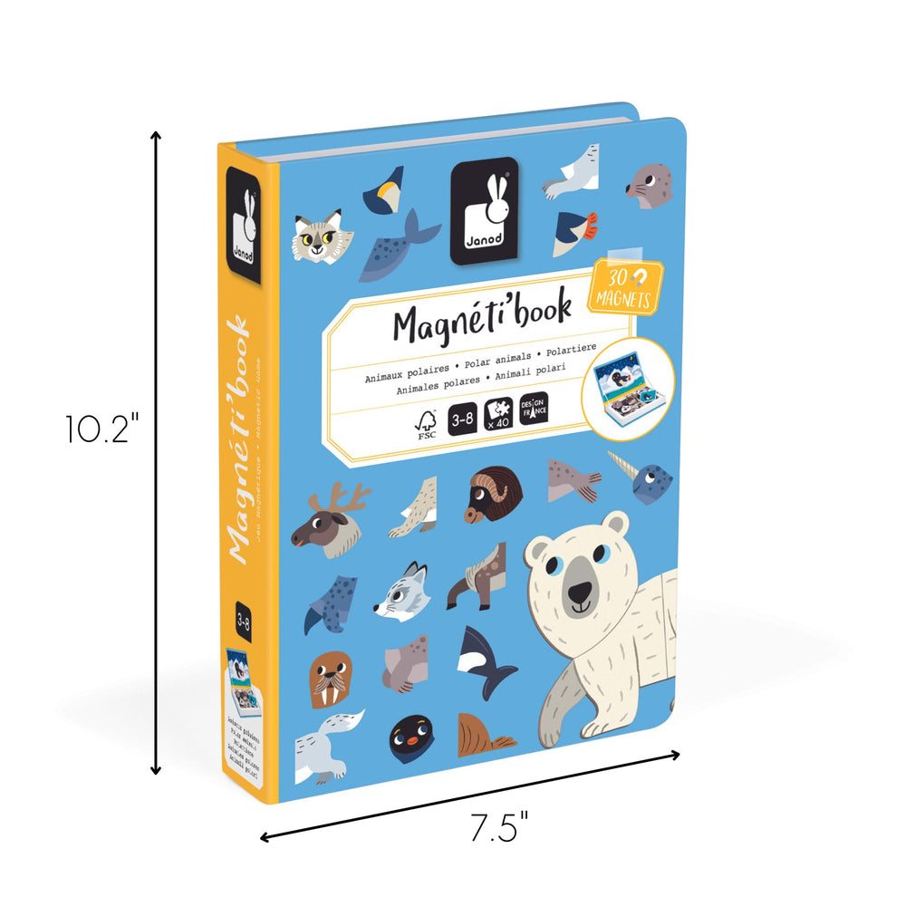 Janod Magnéti'Book Polar travel box showing compact storage on the go