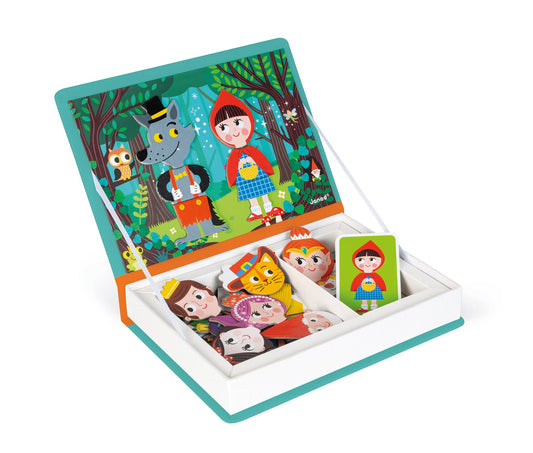 Janod Magneti'Book Story Book closed for portable learning on the go.
