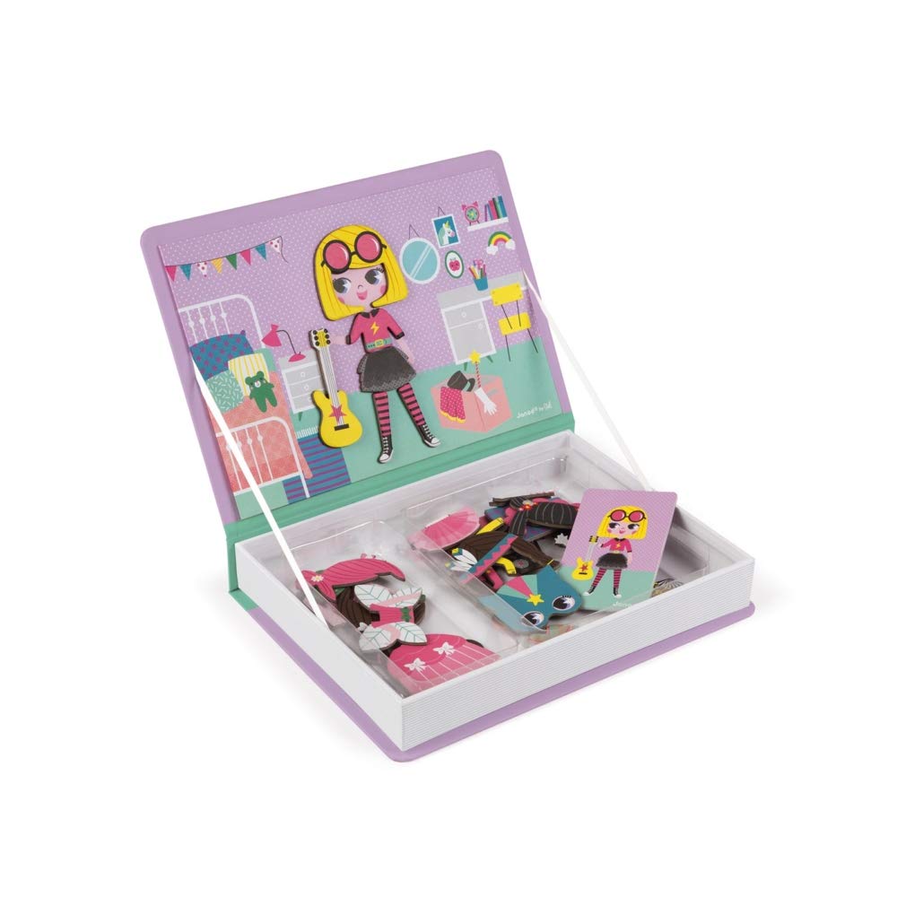 Open stage shows magnets and cards for creative dress-up storytelling