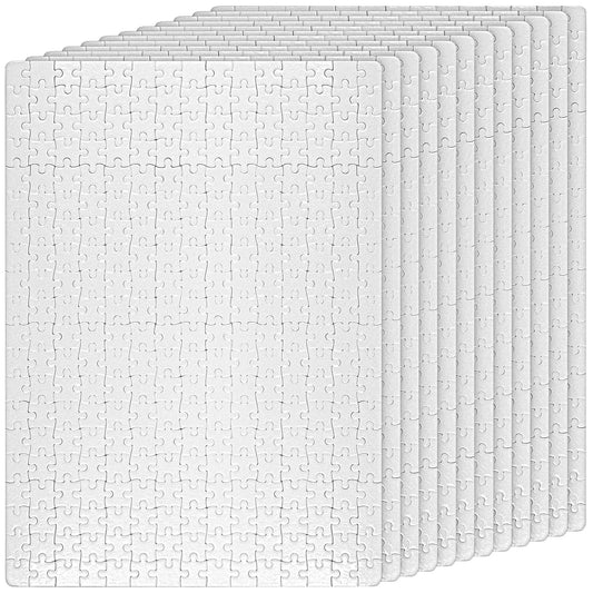 JAPCHET blank white puzzle surface ready for sublimation printing.