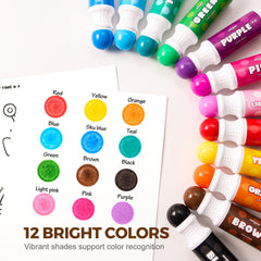 Jar Melo Jumbo markers with large grips for small hands and easy control.