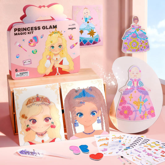 Jar Melo Princess art kit with makeup for imaginative glamour play.