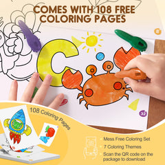 Jar Melo washable and durable crayons with unbreakable construction.