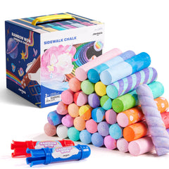 Jar Melo 38-pcs sidewalk chalk set for bold playground art and creative learning