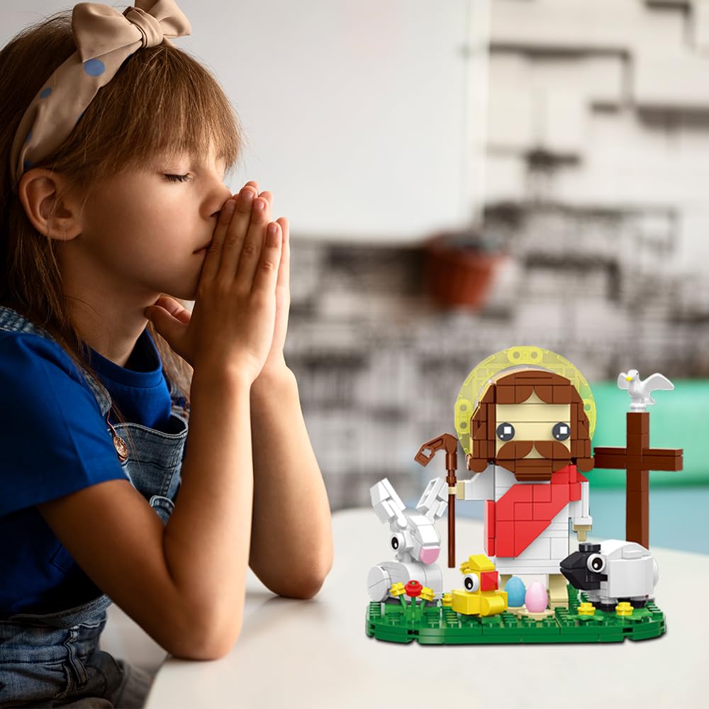 Jarsant Jesus Building Block Set assembly in progress shows teamwork and problem solving