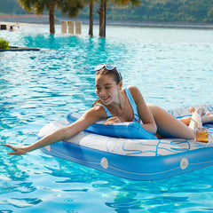 Jasonwell air cushion base offers extra comfort while floating.