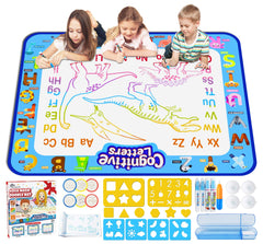 Jasonwell Aqua Water Doodle Mat with large drawing area for mess-free art fun