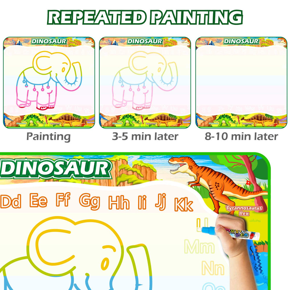 Jasonwell Aqua Water Doodle Mat with dinosaur design fuels imaginative play