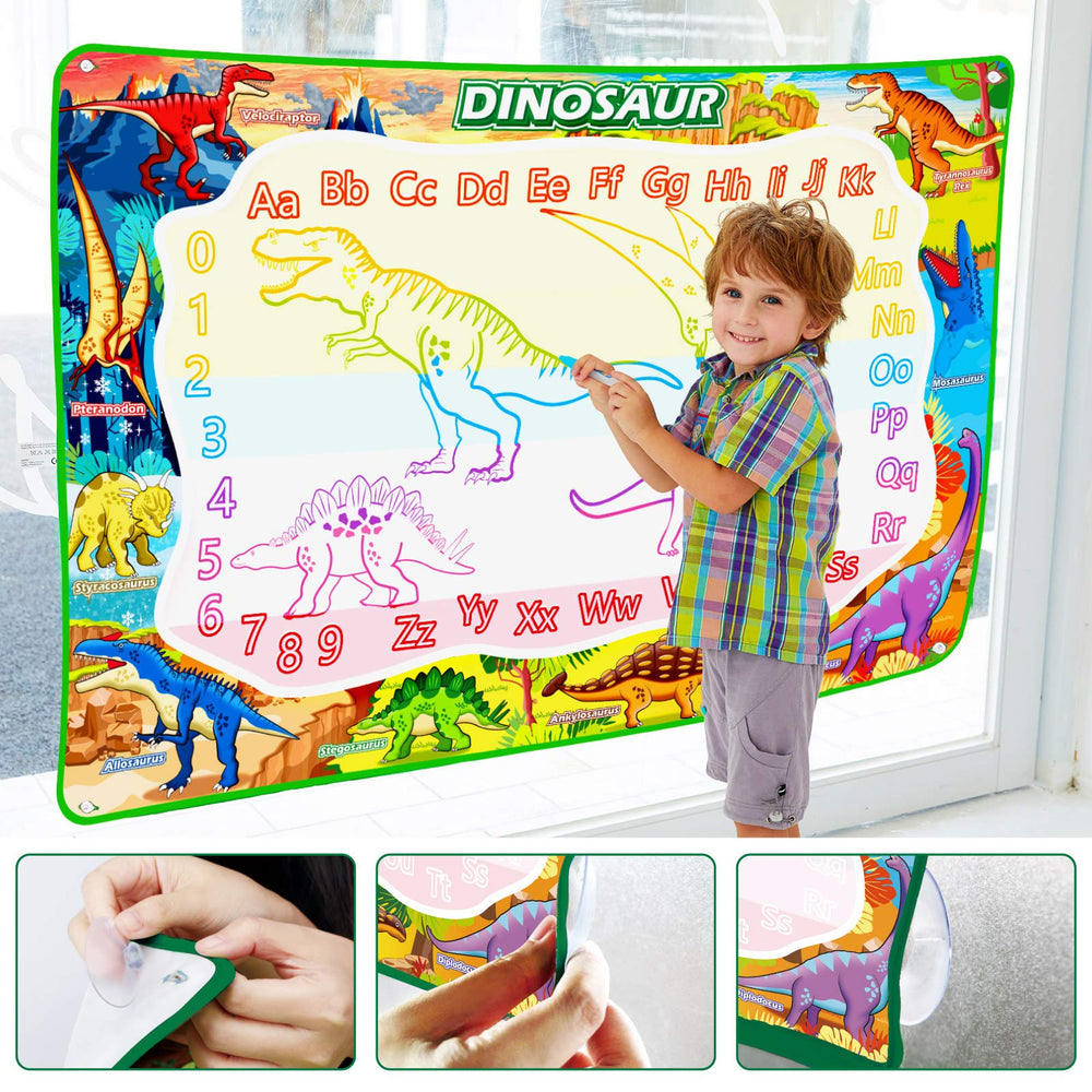 Jasonwell Aqua Water Doodle Mat teaches tracing numbers and letters with ease