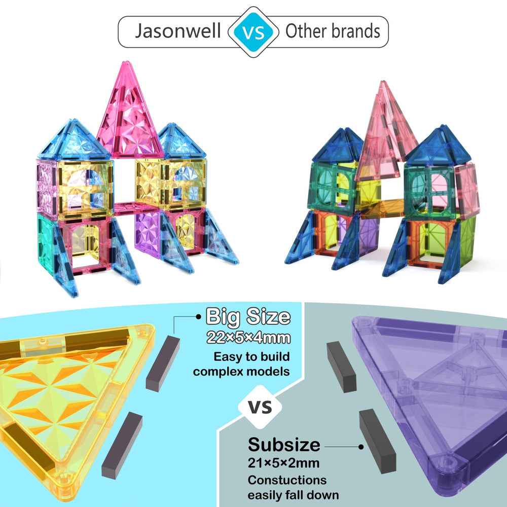 Jasonwell diamond-surface tiles showcase durable construction for long-lasting building fun
