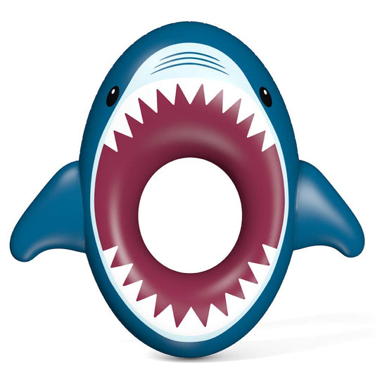 Jasonwell giant shark pool float for pool, lake, or beach fun.