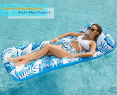 Jasonwell pool float with vent design keeps you cool while relaxing.