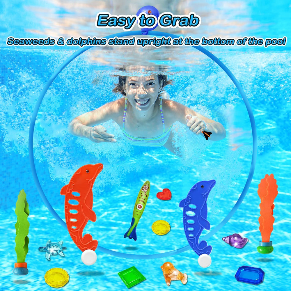 Jasonwell gems offer colorful targets for pool treasure hunts