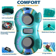 Jasonwell quick inflation valves enable fast setup with a pump.