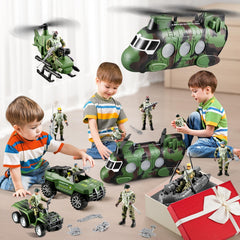 JASSKKBO 4-inch army action figures offer poseable poses for battles