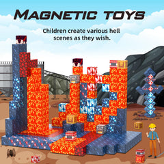 Jauniq blocks with secure magnets support stable, shareable constructions during play.