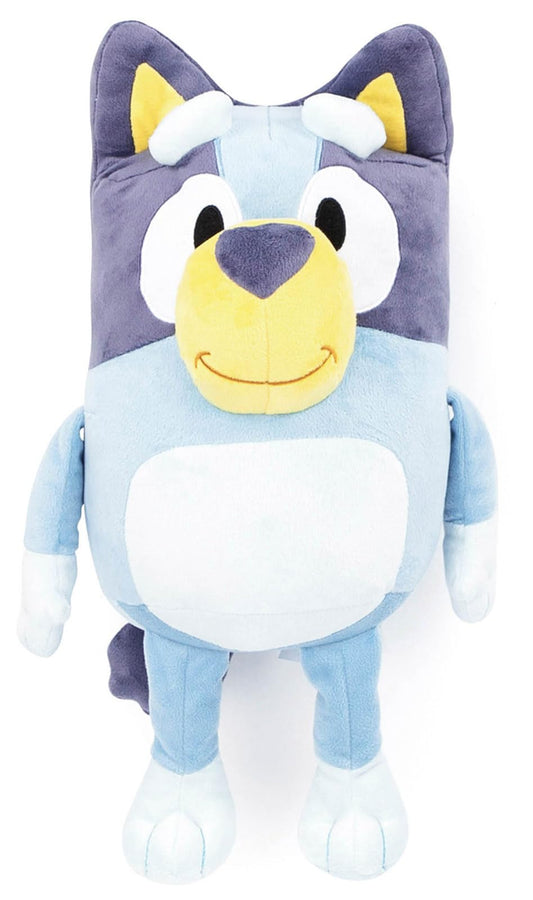 Jay Franco Bluey Pillow Buddy close-up fabric shows plush softness for cozy snuggles