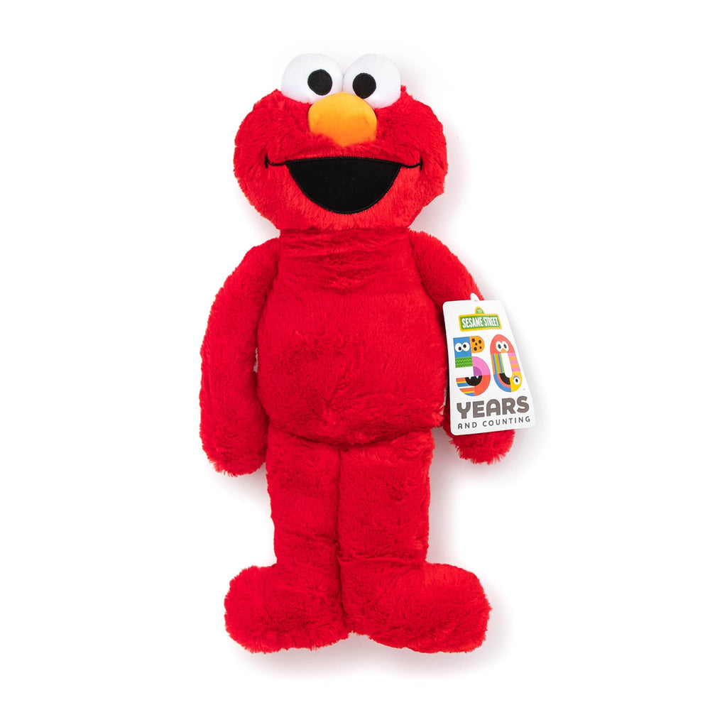 Jay Franco Elmo pillow buddy designed for easy spot-clean maintenance.
