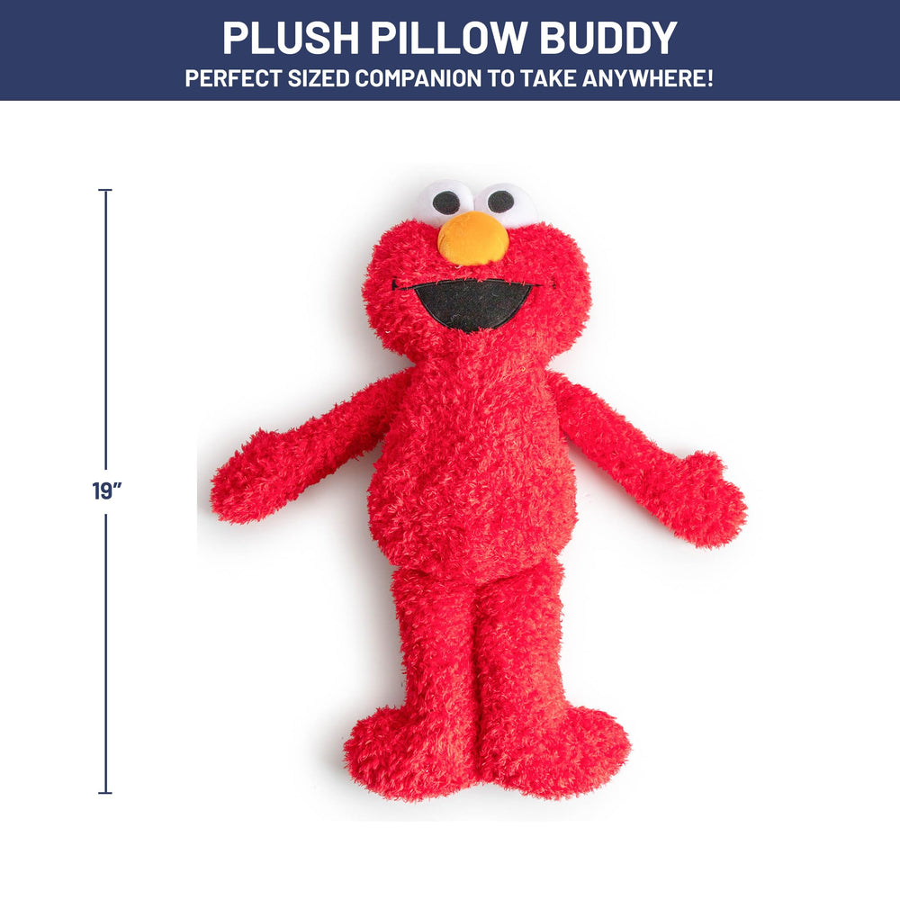 Jay Franco Elmo stuffed toy as a bedtime companion for comfort.