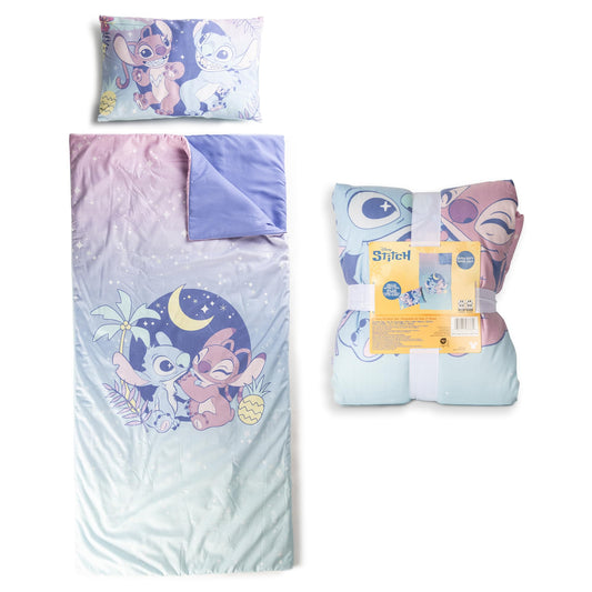 Jay Franco Lilo & Stitch slumber bag nap mat 54x27 for cozy sleepovers