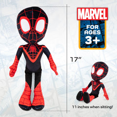 Miles Morales pillow front view by Jay Franco for cozy play.