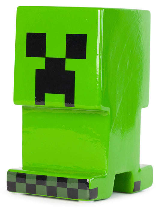 Jay Franco Minecraft Creeper ceramic piggy bank for kids' savings and decor